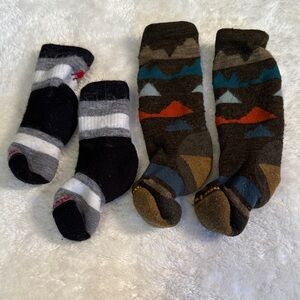 Smart wool kids socks - Black and Brown size small